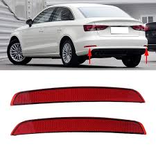 Rear Bumper Reflector Compatible With Audi A3 2013-2016 Rear Bumper Reflector Left 8V5945105A & Right 8V5945106A Tag-RB-158