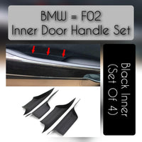 BMW 7 Series F01 inner door handle set – 4-piece assembly without leather for F01, F02, F03 models (2008–2015) with OEM fit and quality

