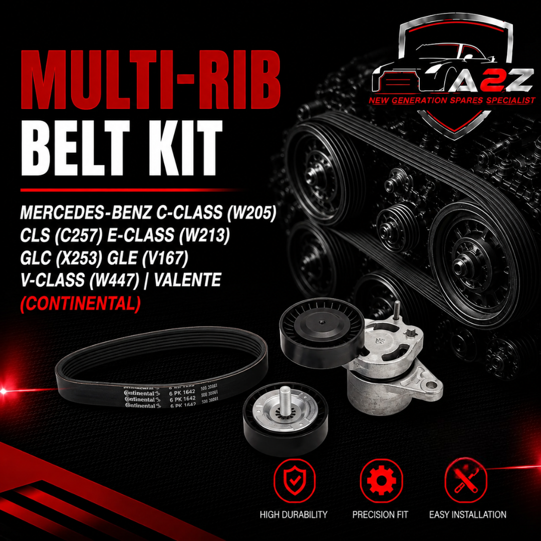 Multi Rib Belt Kit 5PK1960K1 Compatible With MERCEDES-BENZ C-CLASS (W205) CLS (C257) E-CLASS (W213) GLC (X253) GLE (V167) V-CLASS (W447) | VALENTE (CONTINENTAL)