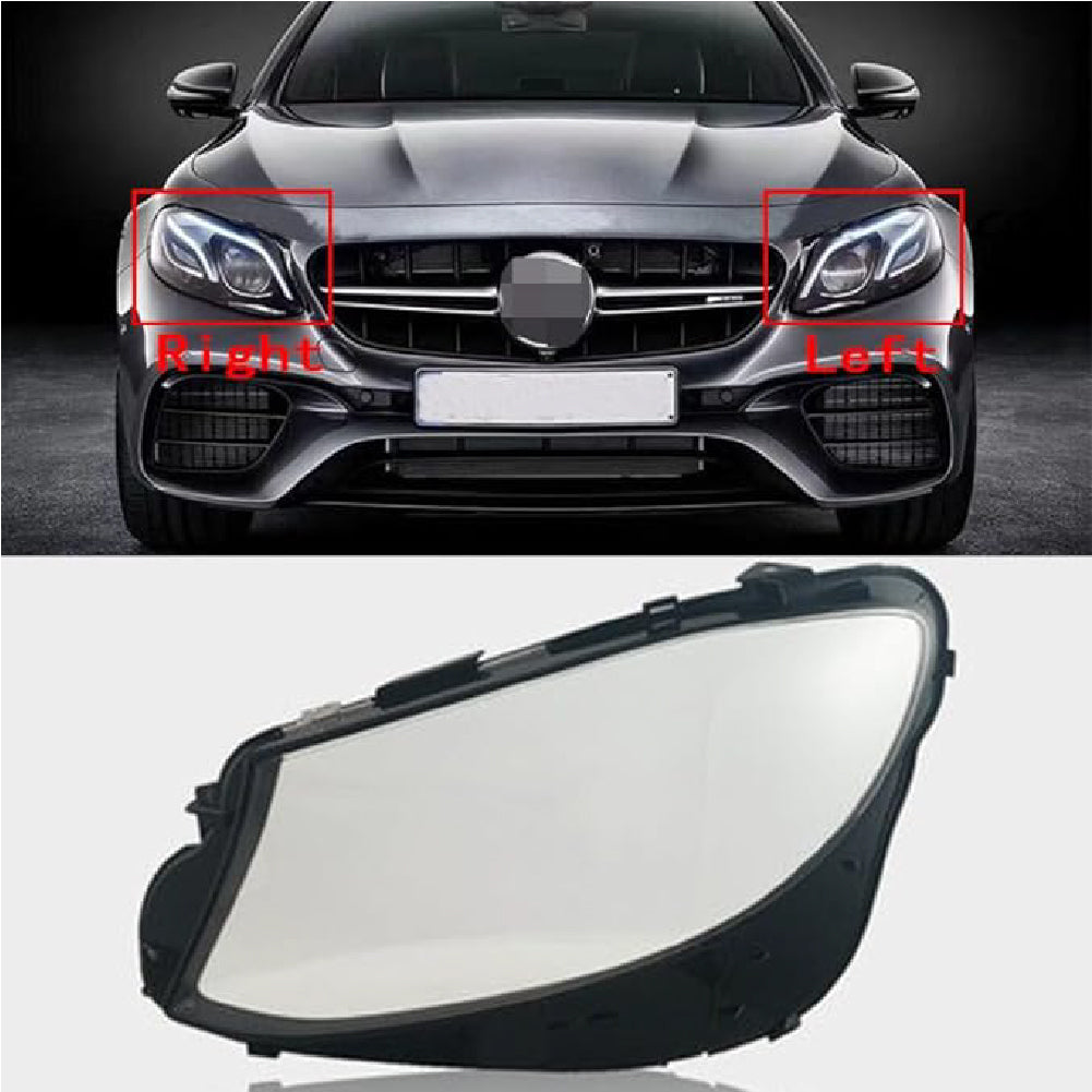 Car Front Headlight Lens Cover Headlight Shell Cover Transparent Lamp Shade Headlamp Shell Cover compatible for Mercedes-Benz E-CLASS W213 (2020-2022).