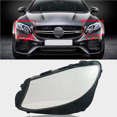 Front Headlight Glass Compatible with Mercedes-Benz E-CLASS W213 (2020-2022).