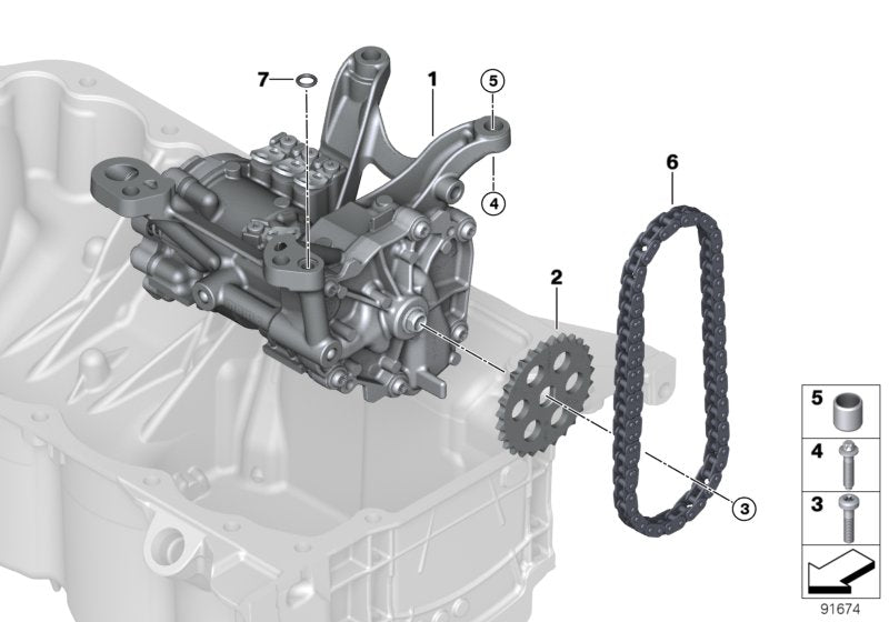 Oil Vacuum Pump 11418650924 Compatible With BMW F25 F49 G20 G28