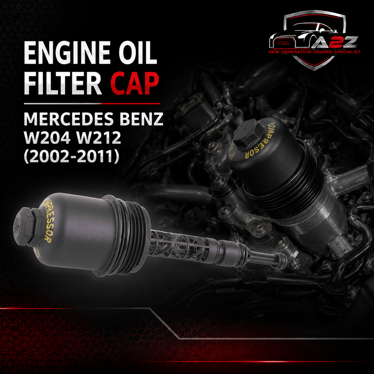 Engine Oil Filter Cap 2711800238 Compatible With Mercedes Benz W204 W212
