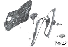 Front  Left Power Window Regulator 51338494809 Compatible with BMW 6 Series Gran Turismo G32