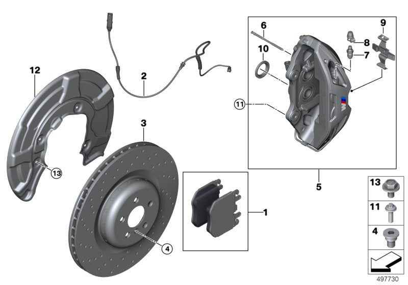 Front Brake Disc 34106887658 Compatible With BMW X5 G05