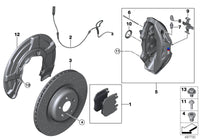 Front Brake Disc 34106887658 Compatible With BMW X5 G05