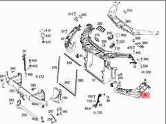 Headlight Bracket Left 1666200091 & Right 1666200291 Compatible With MERCEDES BENZ M-CLASS W166 & GLE W166 2012-2015 Tag No.601