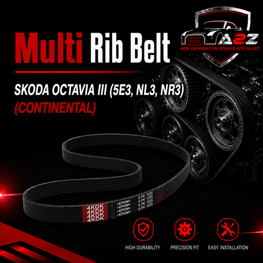Multi Rib Belt 6PK1005 04E145933R Compatible With SKODA OCTAVIA III (5E3, NL3, NR3) (CONTINENTAL)
