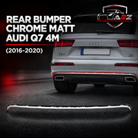 Rear Bumper Chrome Matt 4M0807578RU6 Compatible With Audi Q7 4M (2016-2020) Tag No.170