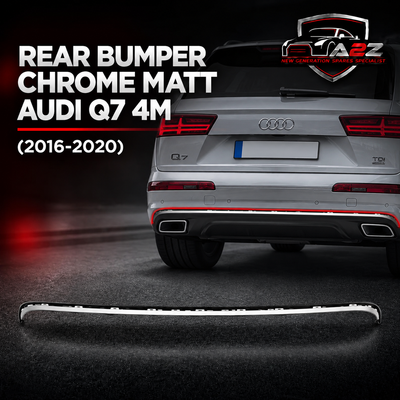 Rear Bumper Chrome Matt 4M0807578RU6 Compatible With Audi Q7 4M (2016-2020) Tag No.170