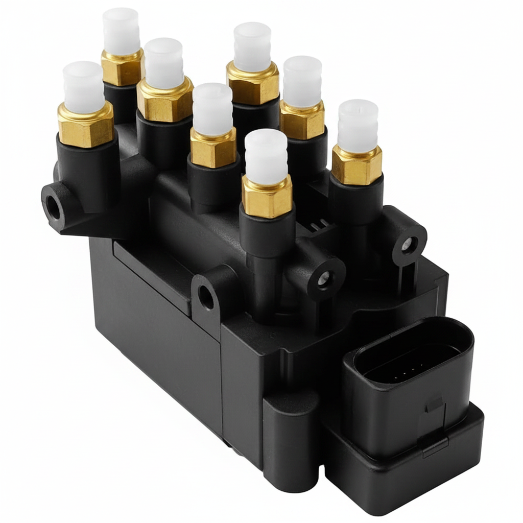 Air Suspension Solenoid Valve Block 4M0616013A 4M0616013B Compatible With AUDI Q7 T-3 4MB, 4MG