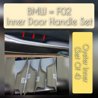 BMW 7 Series F01 inner door handle set – 4-piece assembly without leather for F01, F02, F03 models (2008–2015) with OEM fit and quality


