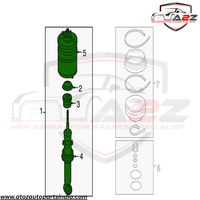 Rear Air Suspension Shock Absorber Strut Without Sensor RPD501090 Compatible With LAND ROVER DISCOVERY IV (L319) | LR4 & RANGE ROVER SPORT I (L320)