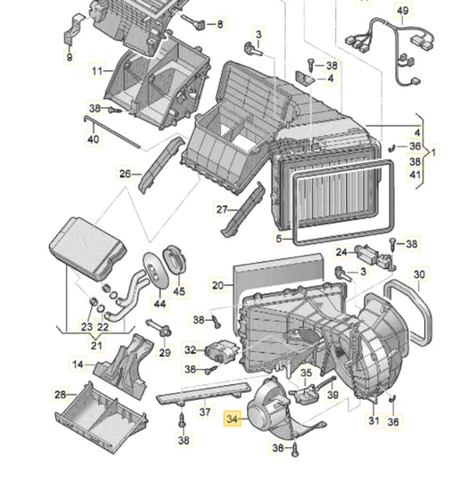 AC Heater Blower Motor 4H2820021B 4H2820021C Compatible with AUDI A6 C7 (4G2, 4GC) | A6 / S6 & A7 Sportback (4GA, 4GF) | A7 / S7 Tag-BM-09
