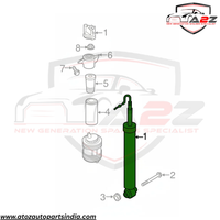 Rear Air Suspension Shock Absorber Strut 80A616025 Compatible With AUDI Q5 (FYB, FYG) (2018-25)