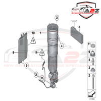 Rear Left Air Suspension Shock Absorber Strut 37126795873 Compatible With OEM quality for Rolls Royce Ghost RR4