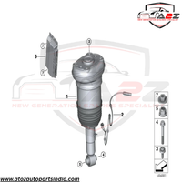 Rear Left Air Suspension  Shock Absorber Strut 37106869047 Compatible With BMW X5 G05 & X6 G06 & X7 G07