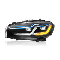 Complete Headlight Assy Set (Upgrade To Xenon) Plug And Play No Need To Change Bumper Compatible With BMW F15 (2014-18) Tag No.5