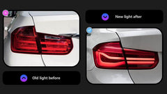 Upgrade Complete Tail Light Assy Set ( Upgrade Normal To LCI Model) Plug And Play No Need To Change Bumper Compatible With BMW F30 (2012-15) Tag No.3