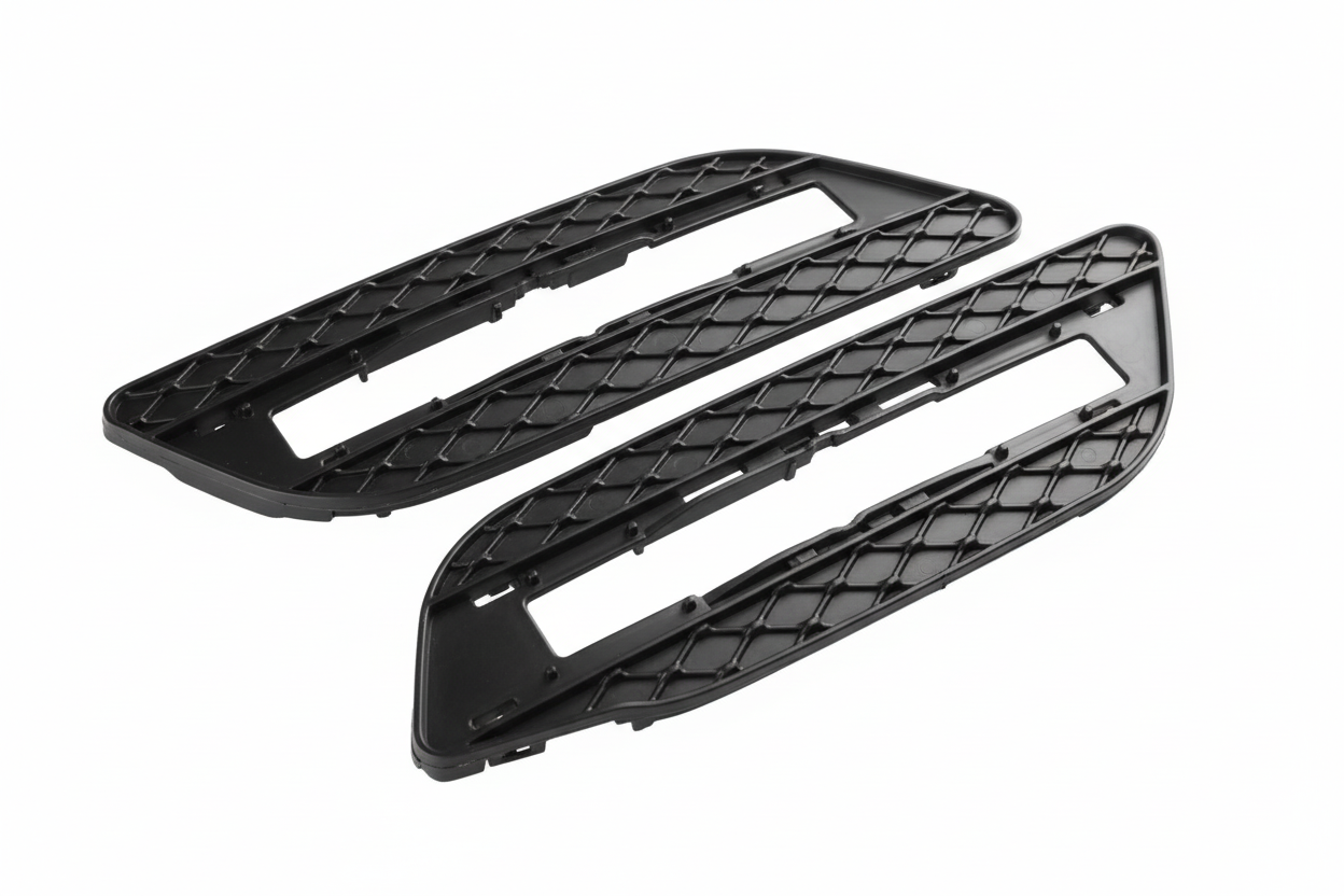 Fog Lamp Cover Right 1668842222 & Left 1668842122 & Fog Lamp Chrome Left 1668850774 A1668842122 & Right 1668850874 Compatible With MERCEDES-BENZ ML W166 2012-2015 Tag-FC-222
