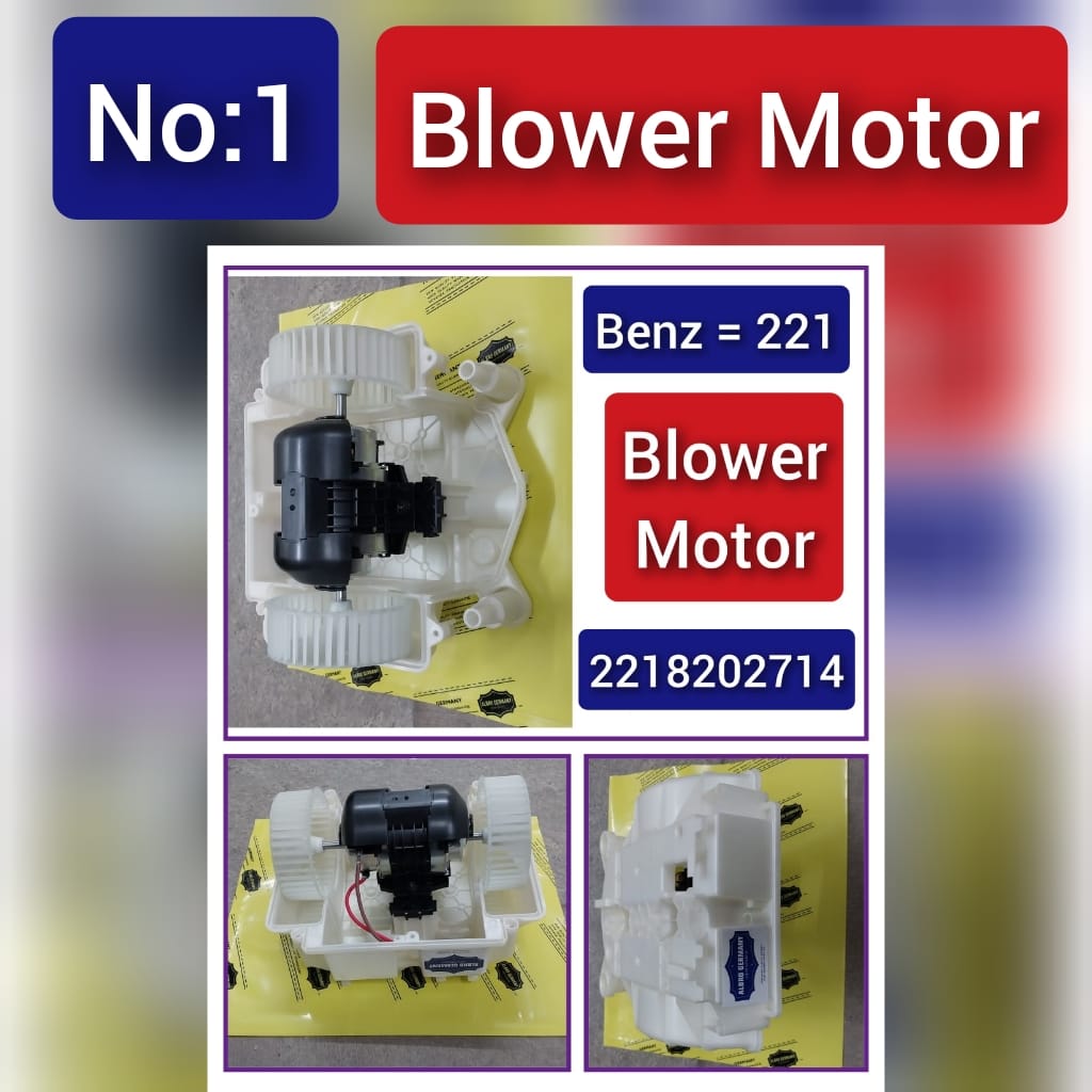 AC Heater Blower Motor 2218200514/2218202714  Compatible with MERCEDES-BENZ S-CLASS (W221, V221) Tag-BM-01