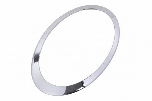 Headlight Chrome Bezel Ring Trim Left 51137351371 & Right 51137351372 Compatible With MINI F54 (Glossy Silver 2014-2019)