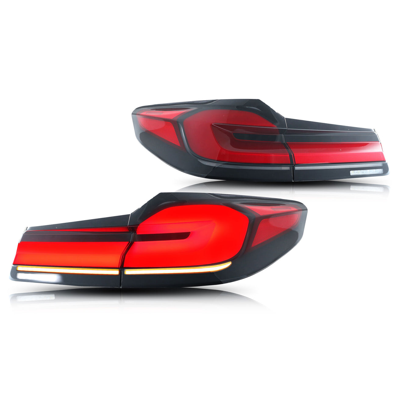 Upgrade Complete Tail Light Assy Set ( Upgrade Normal To G30 Latest Style) Plug And Play No Need To Change Bumper Compatible With BMW G30 (2017-20) Tag No.2