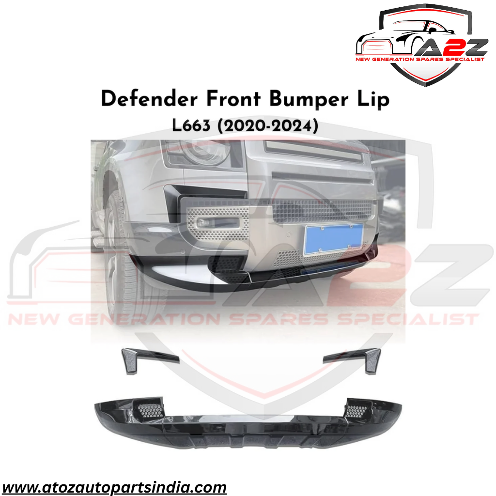 Front Bumper Lip (Set of 3) Compatible With Land Rover Defender L633 (2020-2024)