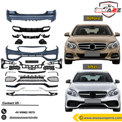 Complete Conversion Bumper Kit Compatible With Mercedes Benz E Class W212 Lci (2014-2016) Upgrade To Amg E63 Amg (Shipping Cost Not Included In Price)