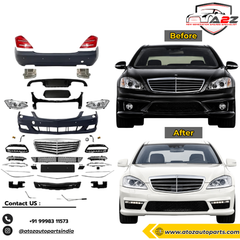 Complete Convertion Body Kit Compatible With Mercedes Benz S Class W221 (2006-2009) Upgrade  To Mercedes Benz S Class W221 LCI AMG  (Shipping Cost Not Included In Price)