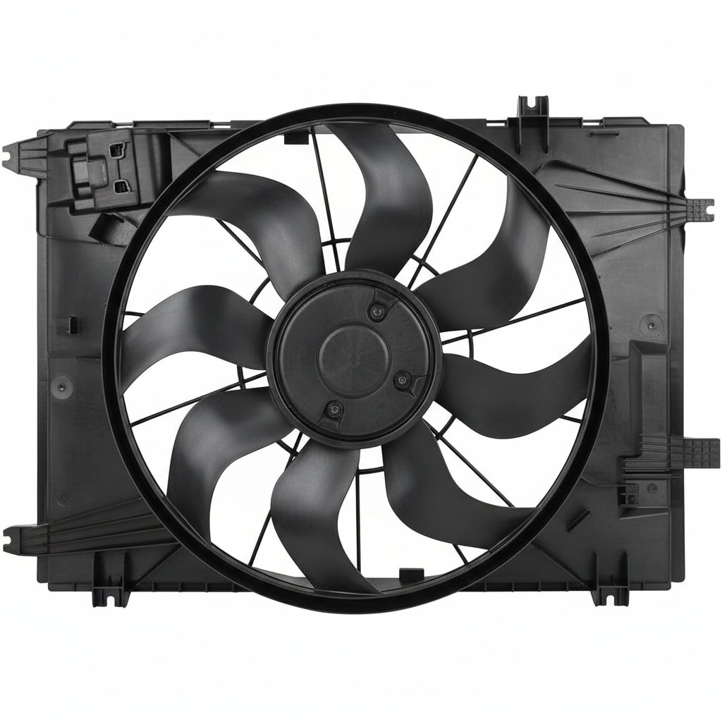 Engine Radiator Cooling Fan Assembly A0999061100 0999061100 A0999061800 0999061800 Compatible With MERCEDES-BENZ C-CLASS (W205) & C-CLASS Convertible (A205) & E-CLASS (W213) & GLC (X253)