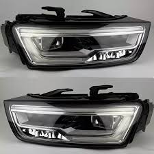 Headlight Headlamp Left 8U0941773B & Right 8U0941774B (With Blaster) Compatible With AUDI Q3 2016 - 2018