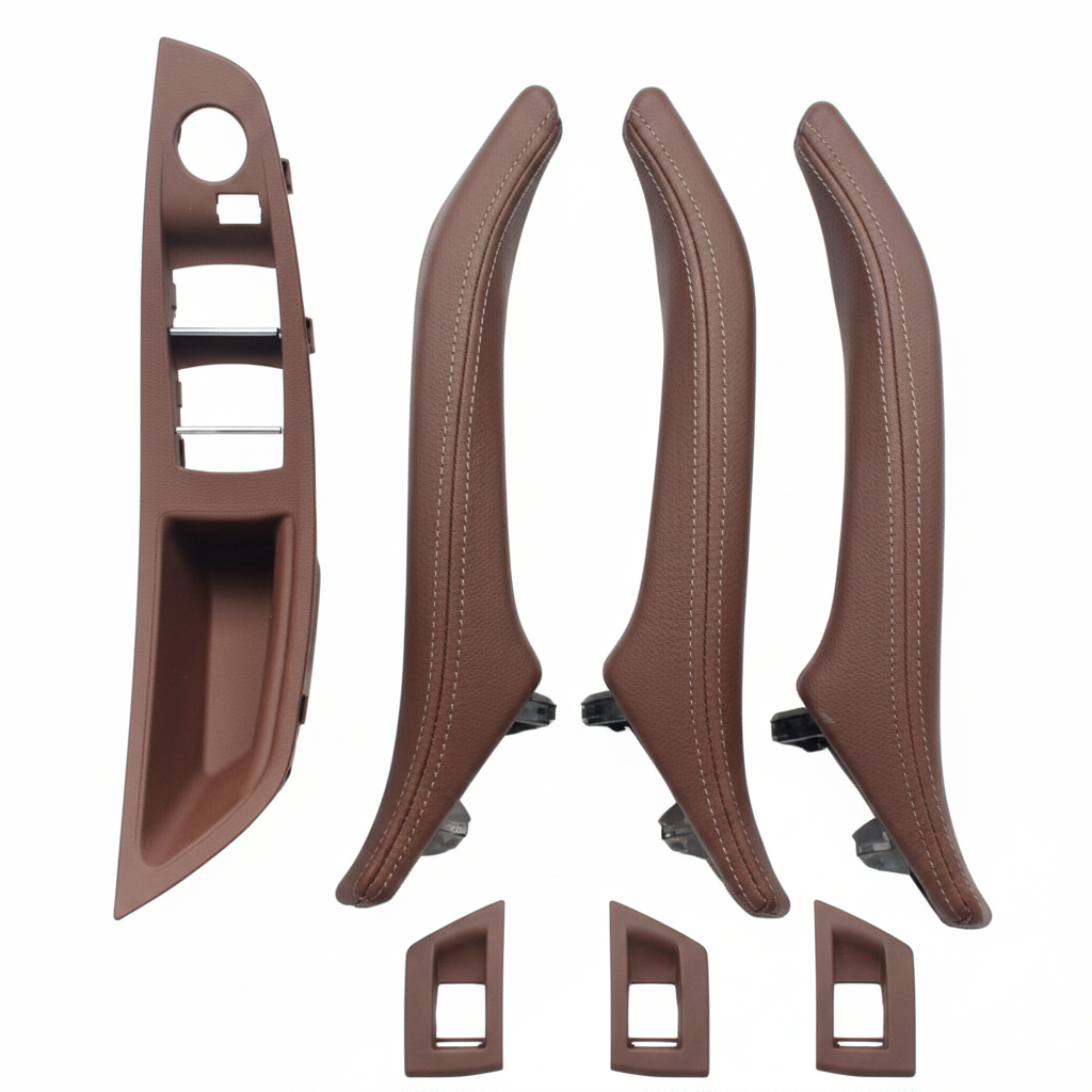 Inner Door Handle Assembly (With Leather Set Of 7) Compatible With BMW 5 Series F10