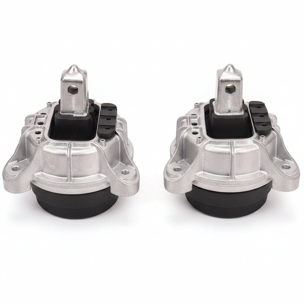 Front Engine Mount Set Compatible With BMW 5 Series F10 & 7 Series F01, F02, F03, F04 Engine Mount Left  22116777365 & Right 22116786528