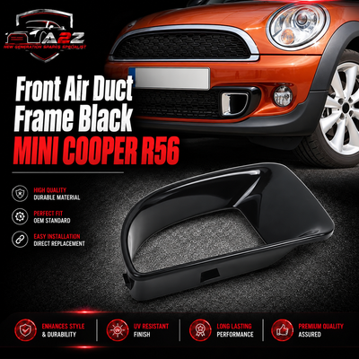 Front Air Duct Frame Black Compatible With MINI COOPER R56 / JCW Black Front Air Duct Frame Black Left 51117255117  & Right 51117255118 Tag-FC-703
