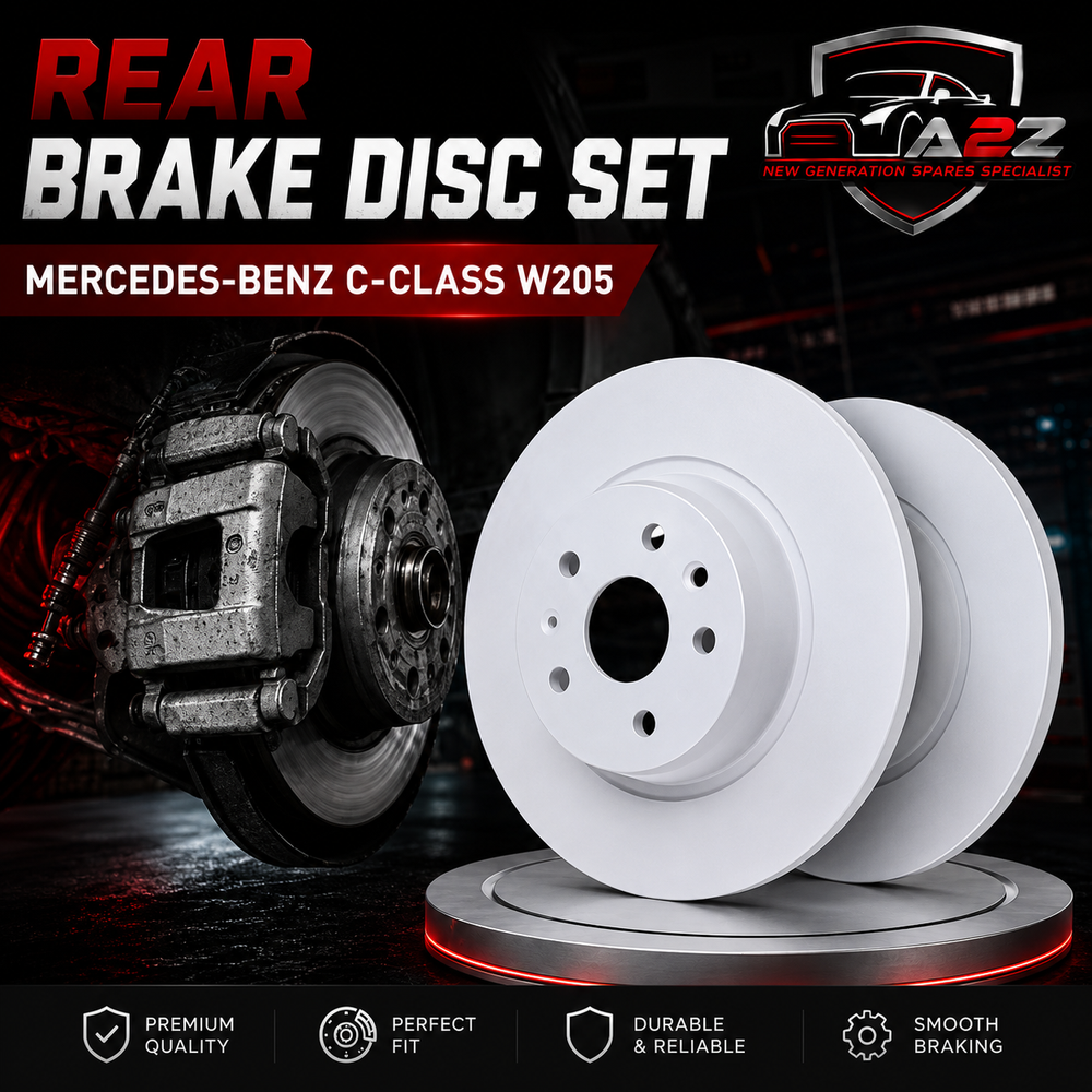 Rear Brake Disc Set A0004230512 0004230512 Compatible With MERCEDES-BENZ C-CLASS W205 (ALBRO)