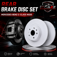 Rear Brake Disc Set A0004230512 0004230512 Compatible With MERCEDES-BENZ C-CLASS W205 (ALBRO)