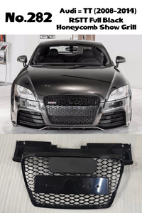 RSTT Full Black Honeycomb Show Grill Compatible With Audi = TT (2008-14) Tag No.282