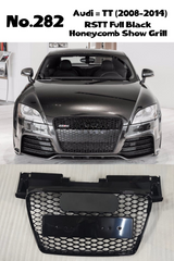 RSTT Full Black Honeycomb Show Grill Compatible With Audi = TT (2008-14) Tag No.282