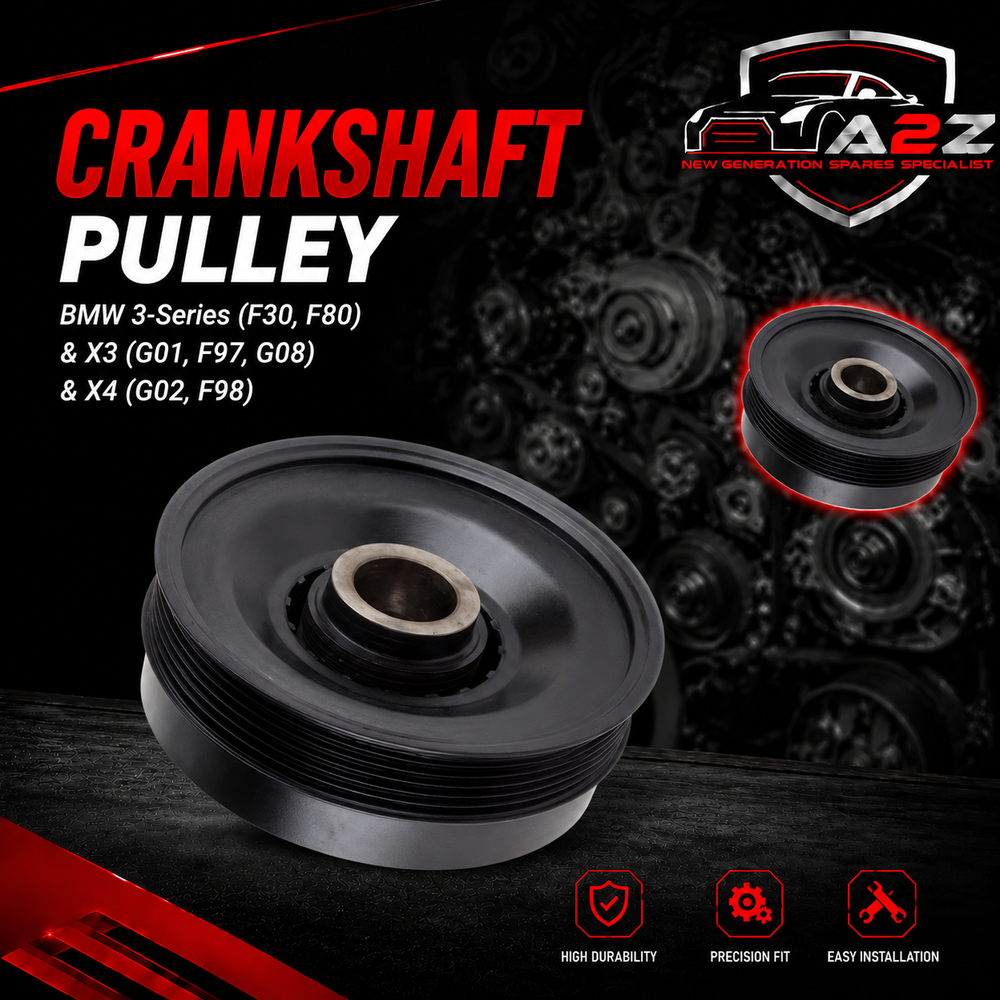 Crankshaft Pulley 11238679073 Compatible With BMW 3-Series (F30, F80) & X3 (G01, F97, G08) & X4 (G02, F98) Tag No.22