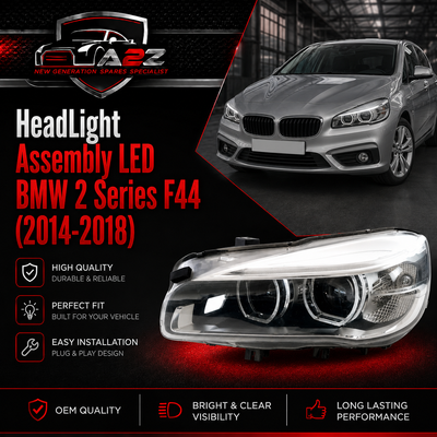 Complete Headlight (LED) Set Left 63117391401 & Right 63117391402 Compatible With BMW 2 Series F44