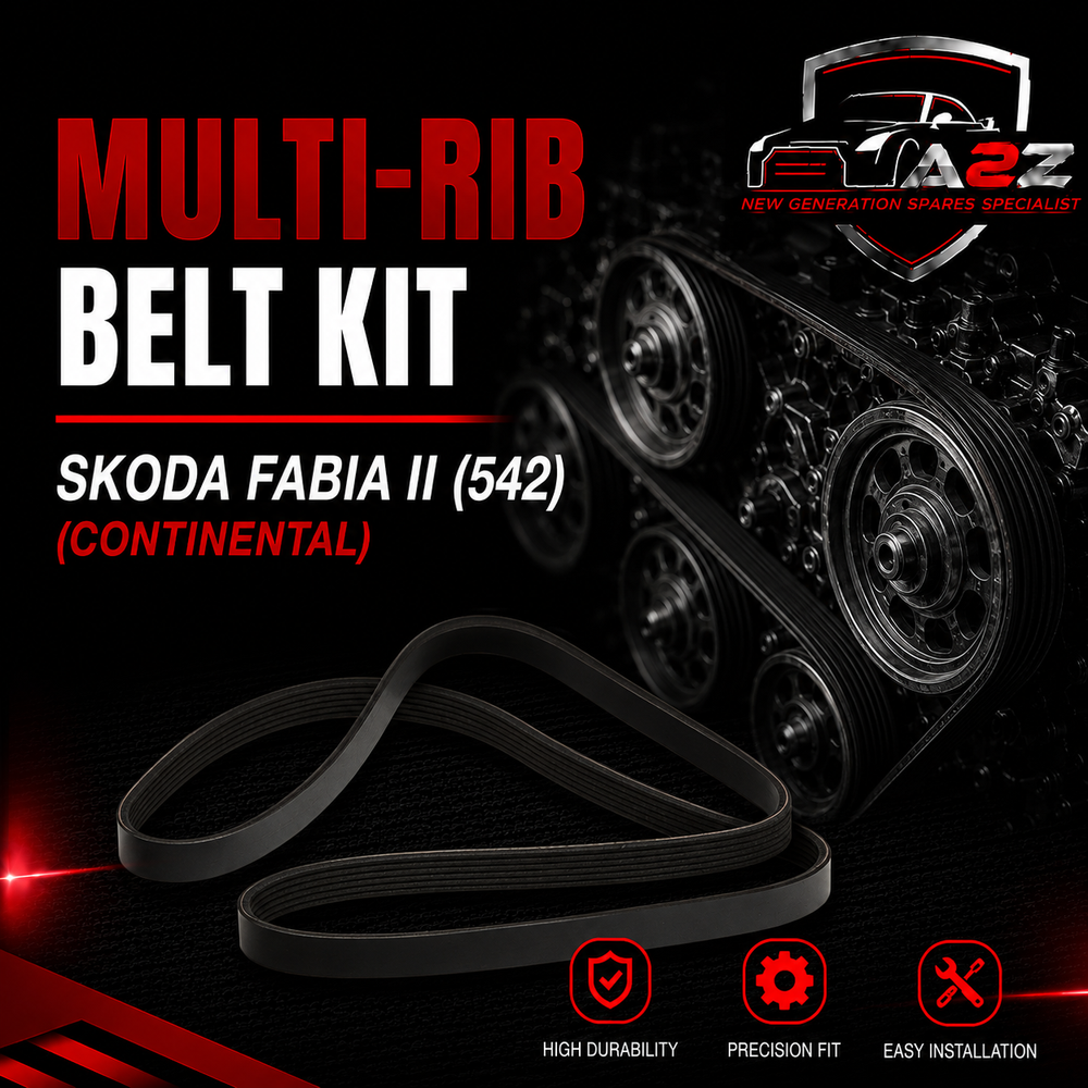 Multi Rib Belt Kit 6PK1733K3 Compatible With SKODA FABIA II (542) (CONTINENTAL)