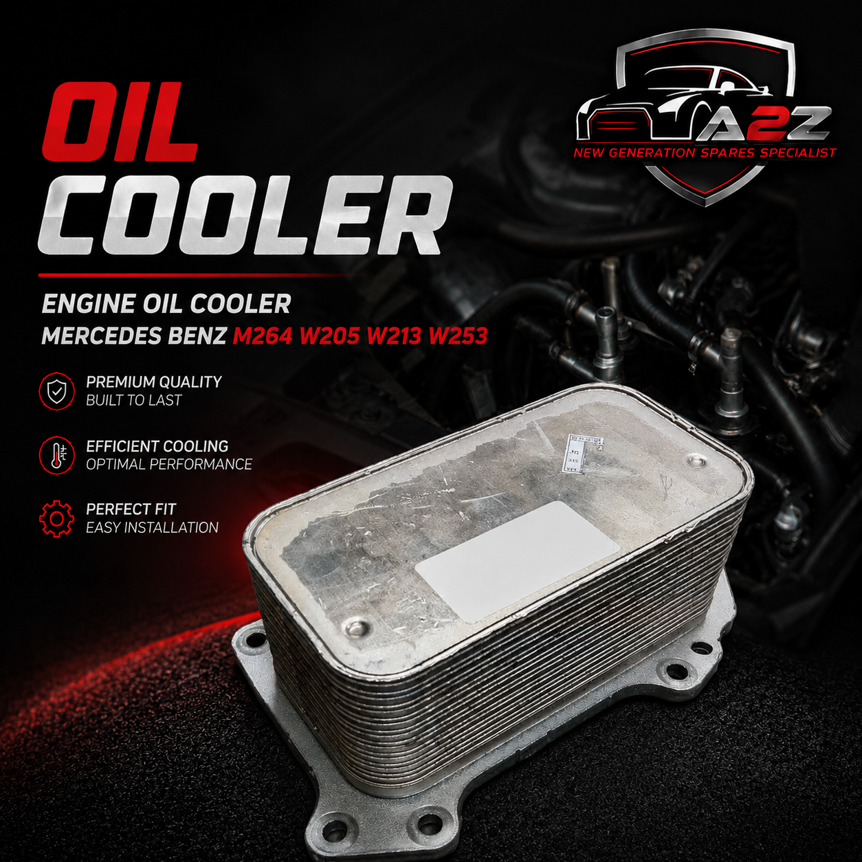 Engine Oil Cooler 2641880001 2641880400 Compatible With Mercedes Benz