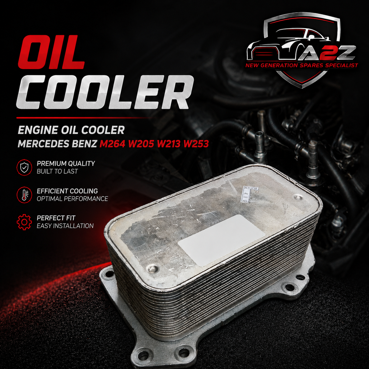 Engine Oil Cooler 2641880001 2641880400 Compatible With Mercedes Benz