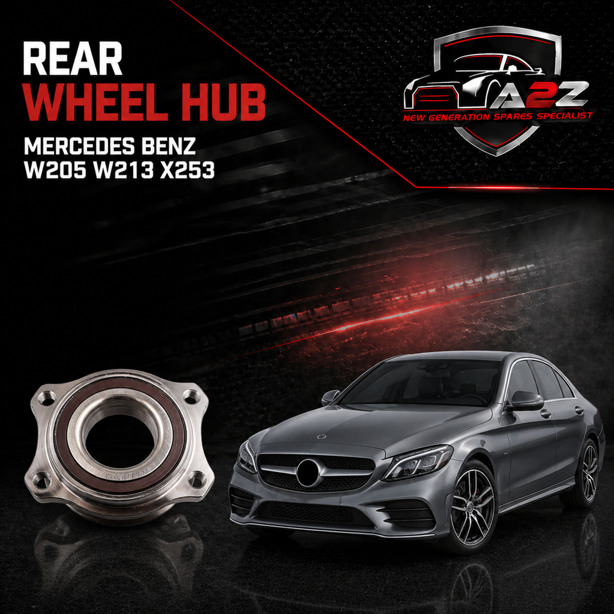 Rear Wheel Hub Bearing 2113560000 Compatible With Mercedes Benz W205 W213 X253