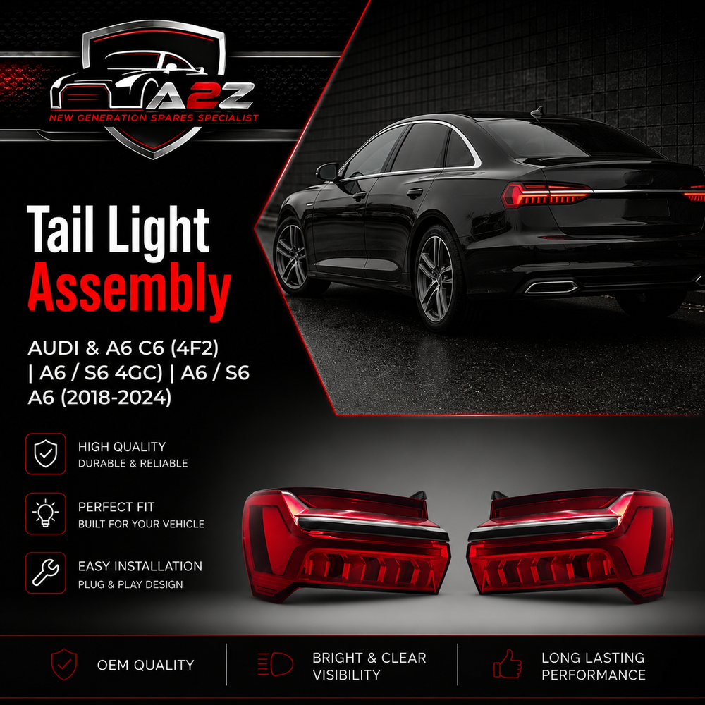 Tail Light Assy Left 4K5942091 Right 4K5942092 Compatible With AUDI & A6 C6 (4F2) | A6 / S6  4GC) | A6 / S6 A6 No.163
