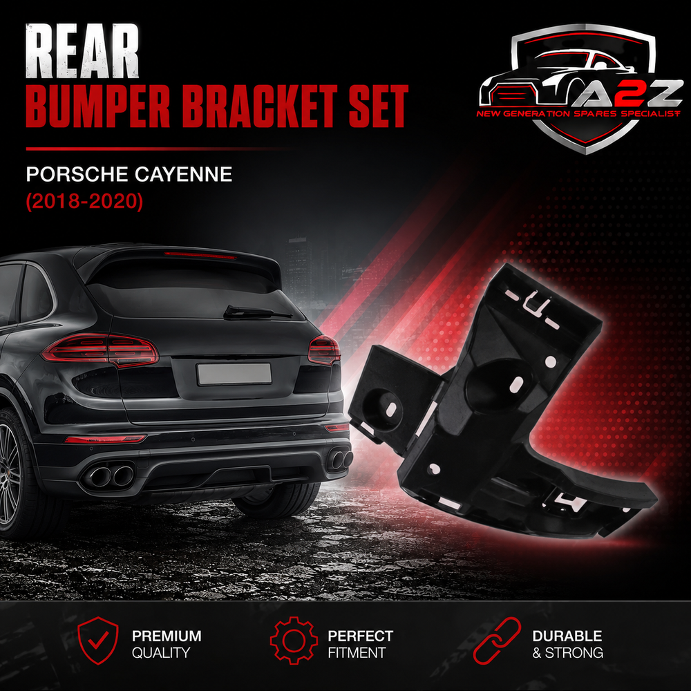 Rear Bumper Bracket Set Right 9Y0807376 & Left 9Y0807375 Compatible With Porsche Cayenne (2018-2020) Tag No.426