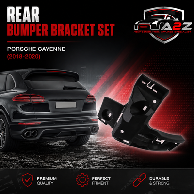 Rear Bumper Bracket Set Right 9Y0807376 & Left 9Y0807375 Compatible With Porsche Cayenne (2018-2020) Tag No.426