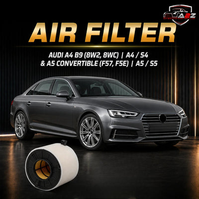 Air Filter 8W0133843A Ref No E1453L & LX4407 Compatible With AUDI A4 B9 (8W2, 8WC) | A4 / S4 & A5 Convertible (F57, F5E) | A5 / S5. Tag 211