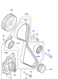 Timing Belt Kit CT1142K1 LR032526 Compatible With LAND ROVER DISCOVERY SPORT (L550) FREELANDER 2 (L359) | LR2 RANGE ROVER EVOQUE (L538) (CONTINENTAL)